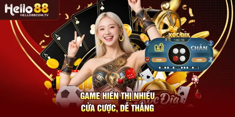 Game hiển thị nhiều cửa cược, dễ thắng